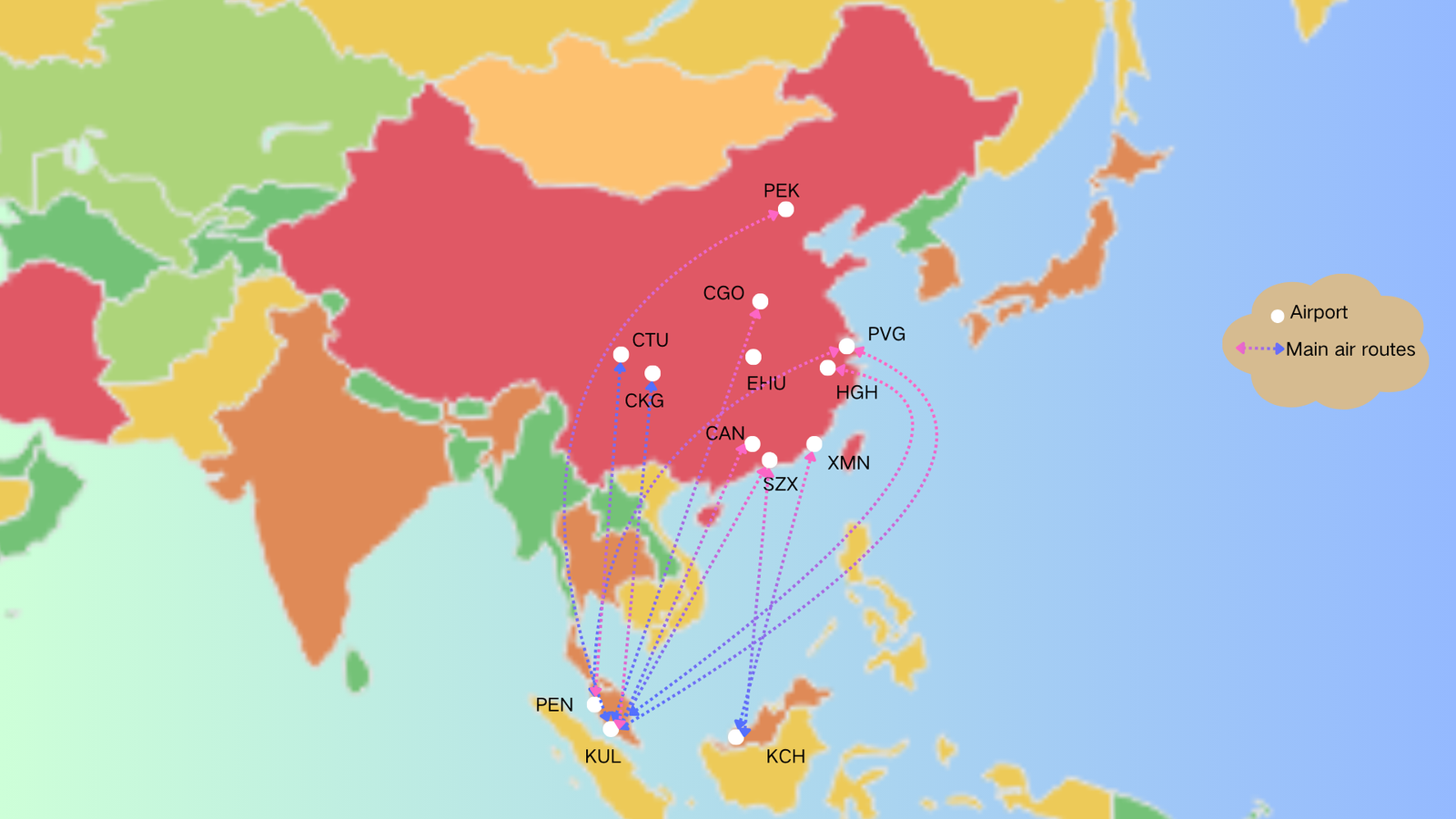 China air cargo to Malaysia